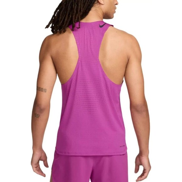 Nike Aeroswift Dri-Fit ADV Running Singlet Hot Fuchsia FN4231-518 Men's Medium - Picture 3 of 13